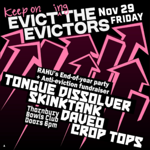 Keep on Evicting the Evictors - Friday 29th November